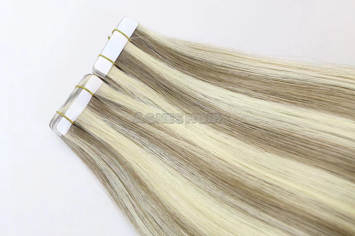 Wholesale Tape In Double Drawn Russian Remy Human Hair Extensions tape in hair extensions 100% human hair