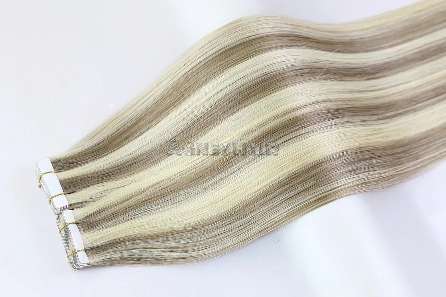 Wholesale Tape In Double Drawn Russian Remy Human Hair Extensions tape in hair extensions 100% human hair